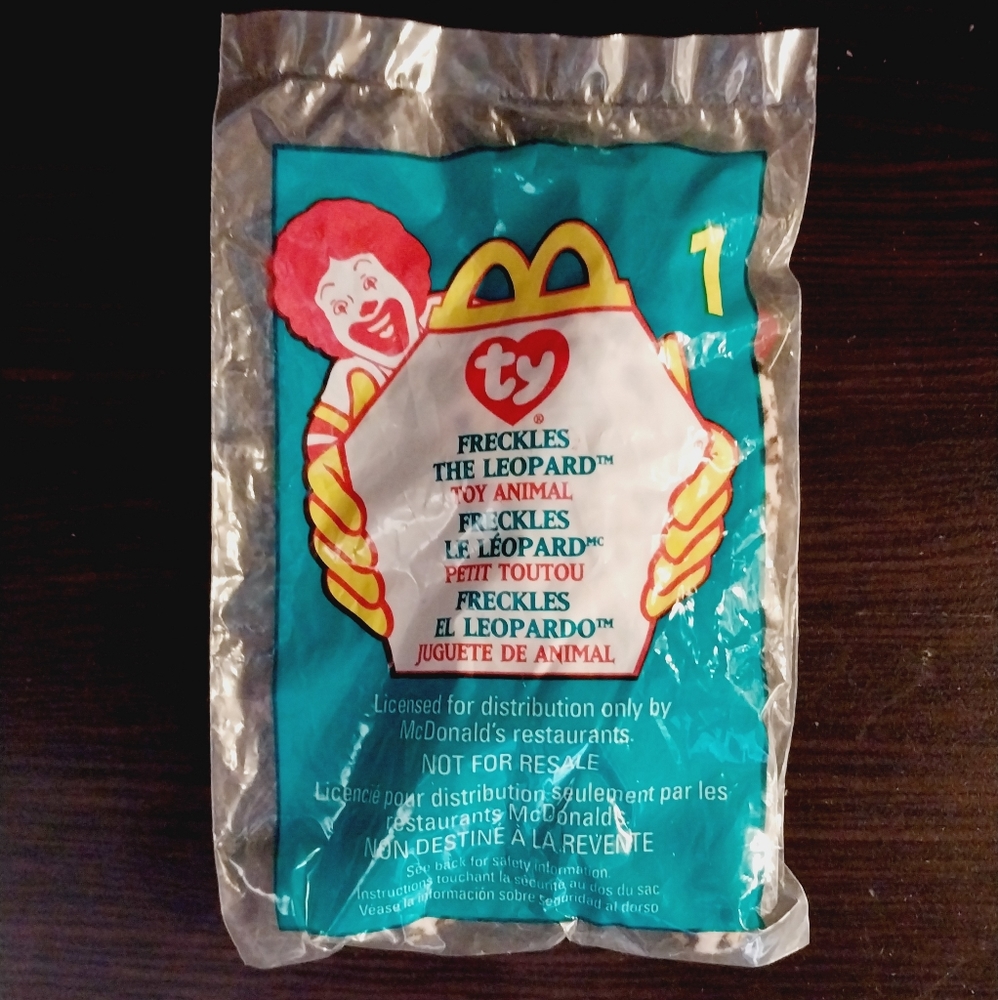 Original TY Freckles the Leopard Beanie Baby